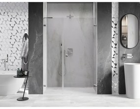 Mexen Lunar-B, L Otočné pravé sprchové dvere 120 cm, 8mm číre sklo, chrómový profil, 832SL-120-050-01-00-P