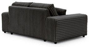 Tmavosivá menčestrová pohovka 178 cm Justin – Ropez