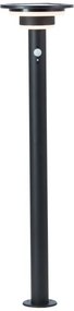 Brilliant - LED Solárna lampa so senzorom GARVINA LED/3W/3,7V 85 cm IP44 čierna