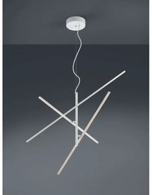 Trio - LED Stmievateľný luster na lanku TIRIAC 3xLED/8,5W/230V biela