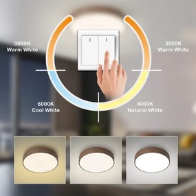 Brilagi - LED stropné svietidlo POOL LED/60W/230V 3000/4000/6000K 50 cm hnedé