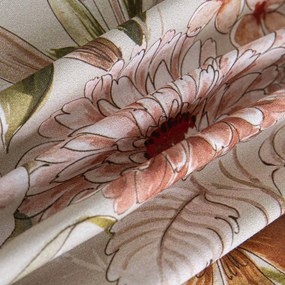 RENFORCÉ OBLIEČKY SIDELYA EXCLUSIVE 200X220 CM, 2 KS 70X80 CM KVETY