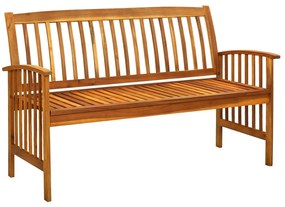 vidaXL Záhradná lavica s vankúšom 147 cm akáciový masív