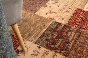 Koberec KASHQAI 4327 101 Patchwork terakota