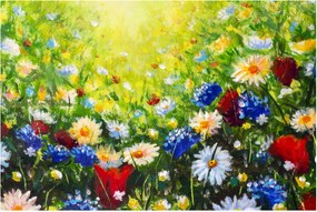 Obraz divokých kvetov (90x60 cm)