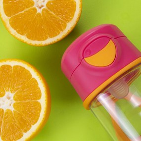 Sport fľaša na pitie 450 ml – ružová/oranžová