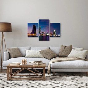 Obraz nočného mesta (90x60 cm)