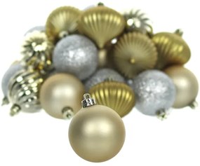 Retlux - Sada vianočných ozdôb 30 ks zlatá/strieborná