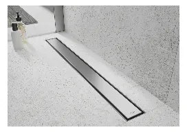 Mexen Flat nerezový sprchový žľab, 360°otočný sifon, 100 cm vzor M13, 2v1, 1010050-40
