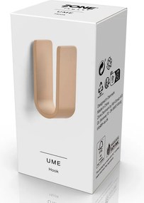 Béžový nástenný hliníkový háčik Ume – Zone