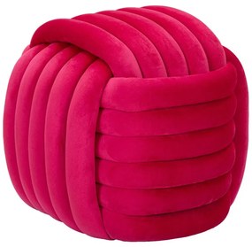 Ružový zamatový taburet Softy – Mauro Ferretti