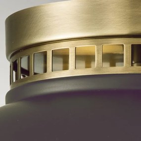 Hinkley HK-AMELIA-F-M-RB - Stropné svietidlo AMELIA 2xE27/40W/230V čierna/bronzová