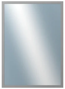 DANTIK - Zrkadlo v rámu, rozmer s rámom 50x70 cm z lišty KASSETTE svetlo šedá (3077)