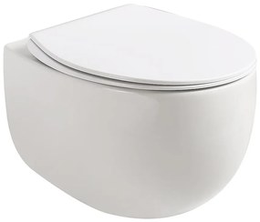 Závesná WC misa Egg s doskou volne padajúca