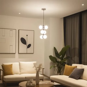 Brilagi - LED Luster na lanku MILLA 6xG9/3W/230V lesklý chróm/biela