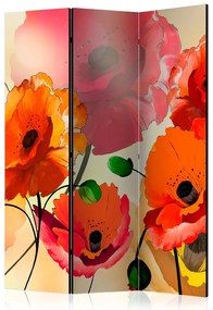 Artgeist Paraván - Velvet Poppies [Room Dividers]