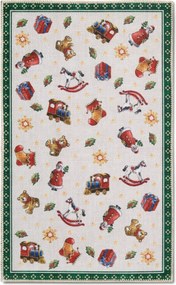 Villeroy & Boch, DOPREDAJ: 50x80 cm Kusový koberec Villeroy & Boch Toy's delight s potiskem 106193 Green, Multicolor, 50x80, zelená, obývacia izba