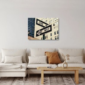 Sklenený obraz - New York ONE WAY (70x50 cm)