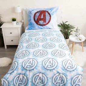 Jerry Fabrics Bavlnené obliečky 140x200 + 70x90 cm - Avengers "Heroes"