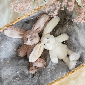 Plyšová dekoračná hračka biely zajačik Cuddly Bunny - 6*12*16cm