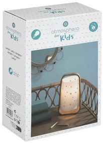 Bambusová detská lampa STARDUST biela, 26cm