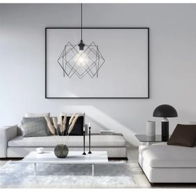 Luster na lanku GALL 1xE27/60W/230V čierna