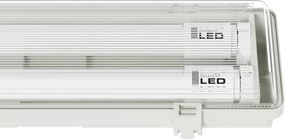 LED technické žiarivkové svietidlo T8 2xG13/20W/230V 6500K 120 cm IP65 biele