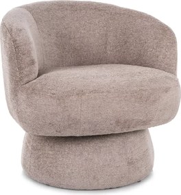 Otočné dizajnové kreslo COSMIC RAVEN, tmavobéžové