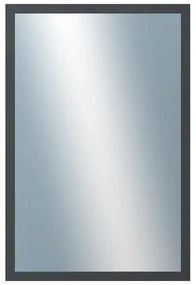 DANTIK - Zrkadlo v rámu, rozmer s rámom 40x60 cm z lišty KASETTE šedá (2758)