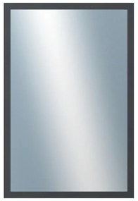 DANTIK - Zrkadlo v rámu, rozmer s rámom 40x60 cm z lišty KASETTE šedá (2758)