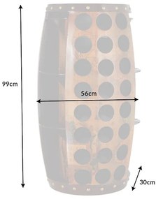 Regál na víno Eisley 99 cm borovica