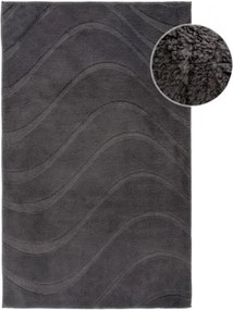 Kúpeľňový koberček WAVES 400 tmavosivý