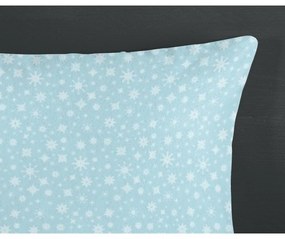 Modré flanelové obliečky na jednolôžko 140x200 cm Seppo – HIP