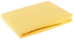 JERSEY PRESTIERADLO 220X240 CM, VÝŠKA 30 CM HORČICOVÉ