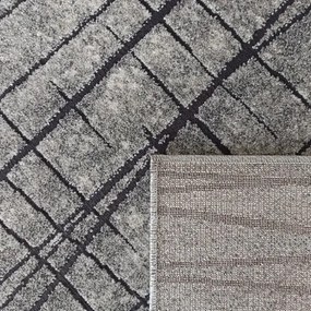 Moderný abstraktný sivý koberec Šírka: 200 cm | Dĺžka: 290 cm