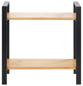 WENKO 53029100 - Polica LOU 32x33 cm čierna/hnedá