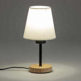 Brilagi - Stolná lampa NUBILA WOOD 1xE27/25W/230V dub/biela