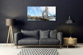 Skleneny obraz Most londýn architektúra 120x60 cm