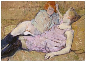 Obraz - Henri de Toulouse-Lautrec, The Sofa, reprodukcia (70x50 cm)