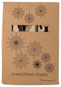 Papierové závesné vianočné dekorácie v súprave 6 ks Star – Bloomingville