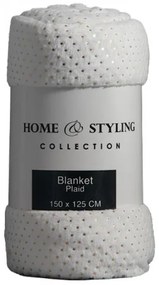 Vianočná deka Home &amp; Styling v bielej farbe 150x125 cm