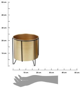 Zlatý kvetinový stojan Swen 20 cm