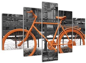 Obraz oranžového kolesá