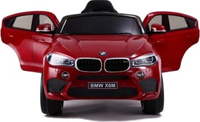 LEAN CARS Elektrické auto BMW X6 SUV červené lakované LED MP3