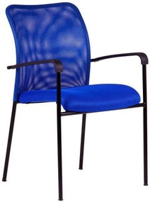 OFFICE PRO -  OFFICE PRO Konferenčná rokovacia stolička TRITON BLACK modrá