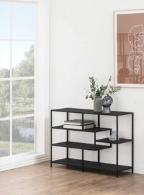 Regál Seaford 114x78 cm čierny