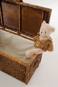 Truhla na bielizeň LEA, vodný hyacint, šírka 84 cm, hnedá