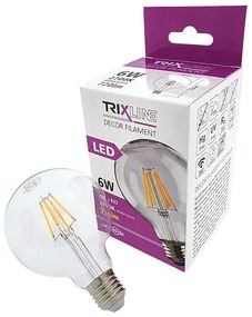 Žiarovka LED G95 6W E27 2700K Decor Filament