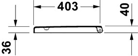 Duravit 28310000 - WC sedátko D-CODE 37,4x42 cm biela