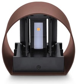 Brilagi - LED vonkajšie nástenné svietidlo RONDO LED/6W/230V hnedé IP54